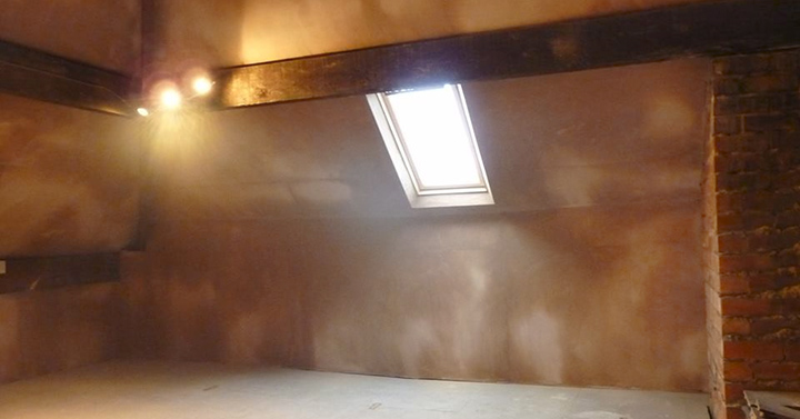 plastered loft